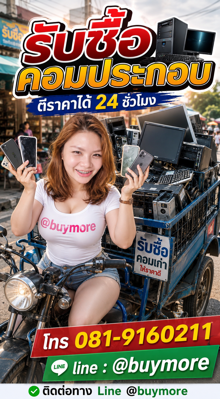 รับซื้อคอมประกอบเก่า saleng.net ติดต่อ Line @buymore
