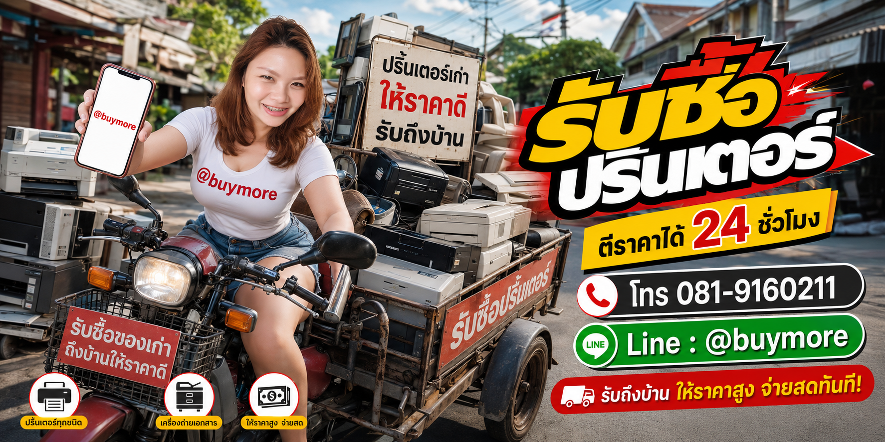 saleng.net รับซื้อปริ้นเตอร์ โทร 081-9160211 Line @buymore