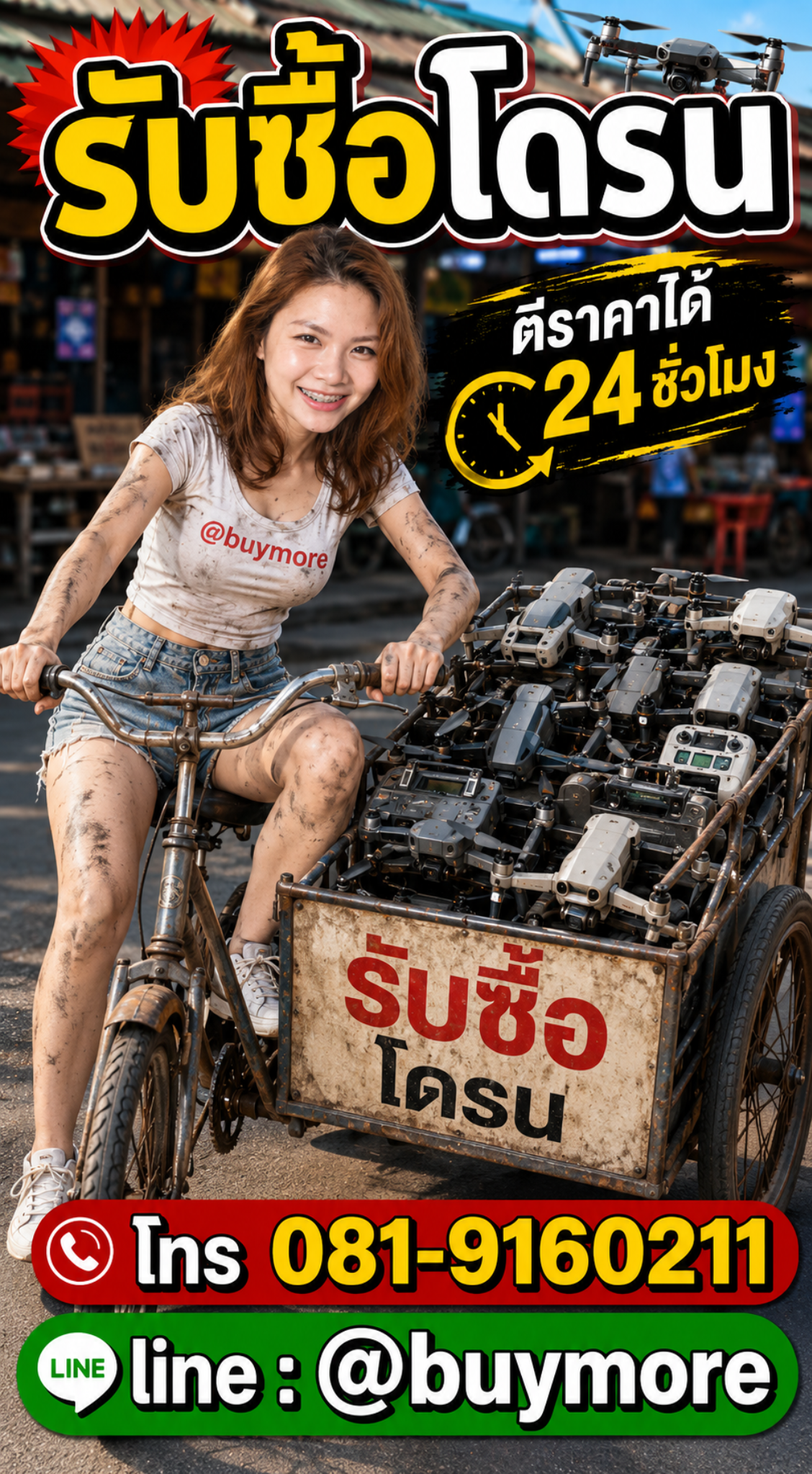 รับซื้อโดรน saleng.net ติดต่อ Line @buymore โทร 081-9160211