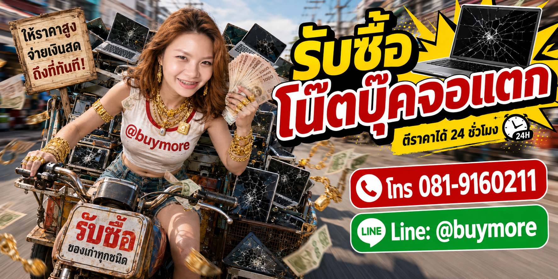 ขายโน๊ตบุ๊คจอแตกให้ saleng.net ให้ราคาดีและจ่ายเงินสด
