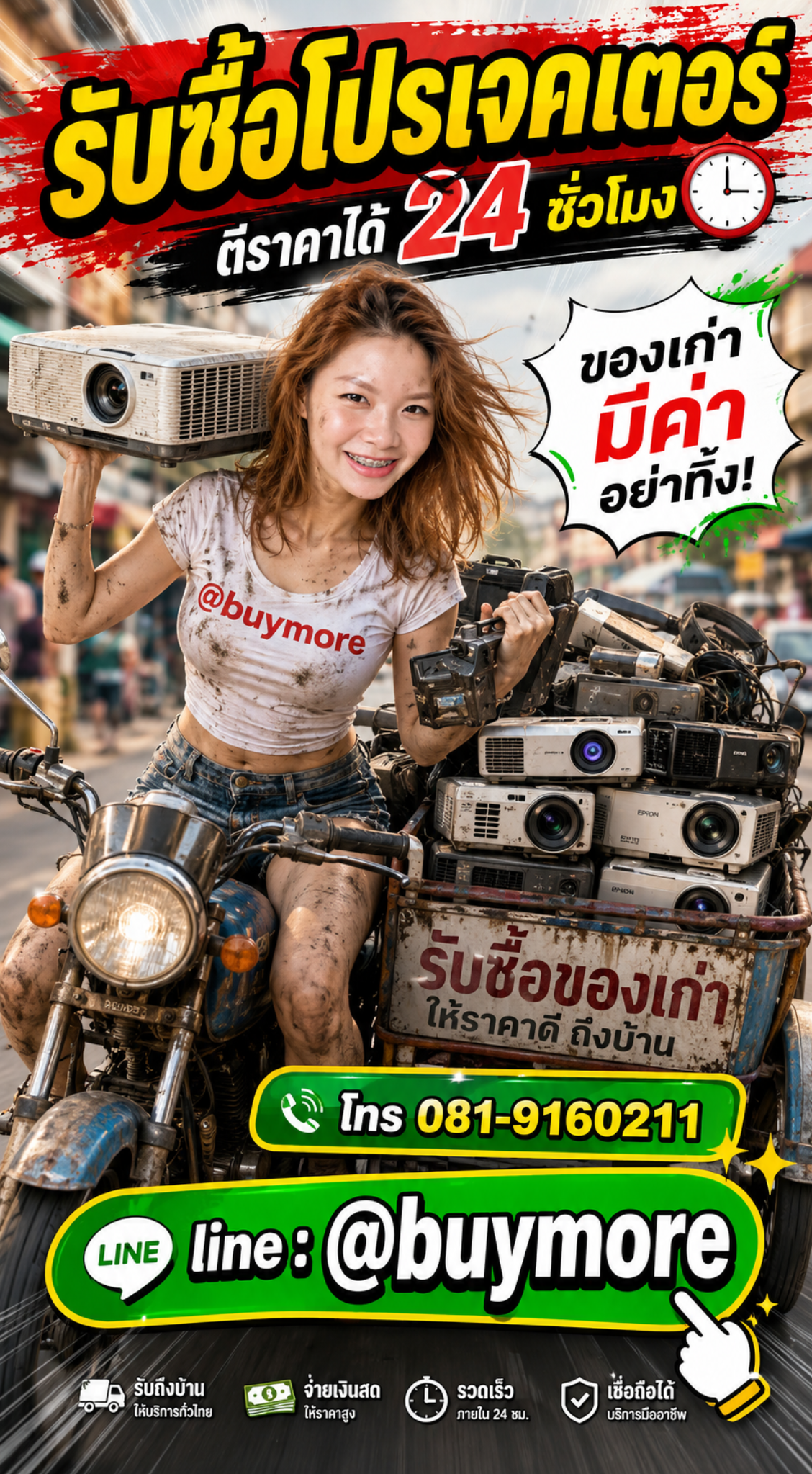 รับซื้อโปรเจคเตอร์ saleng.net ติดต่อ Line @buymore