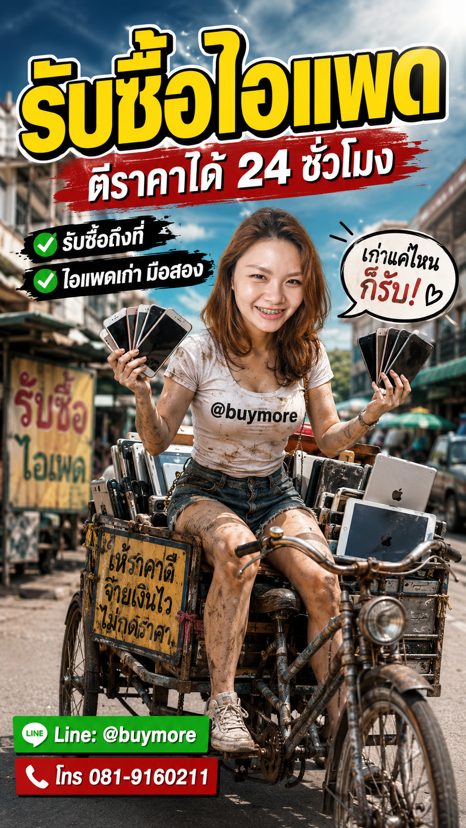 รับซื้อไอแพด รับซื้อ iPad saleng.net ติดต่อ Line @buymore