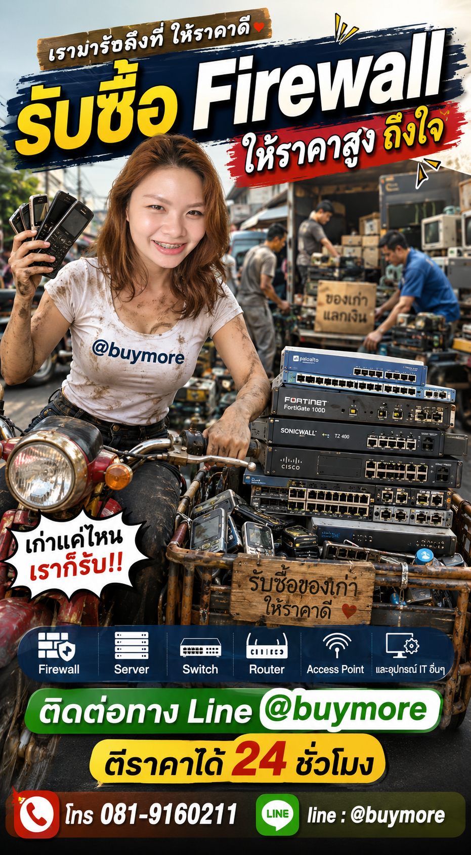 รับซื้อ Firewall saleng.net ติดต่อ Line @buymore