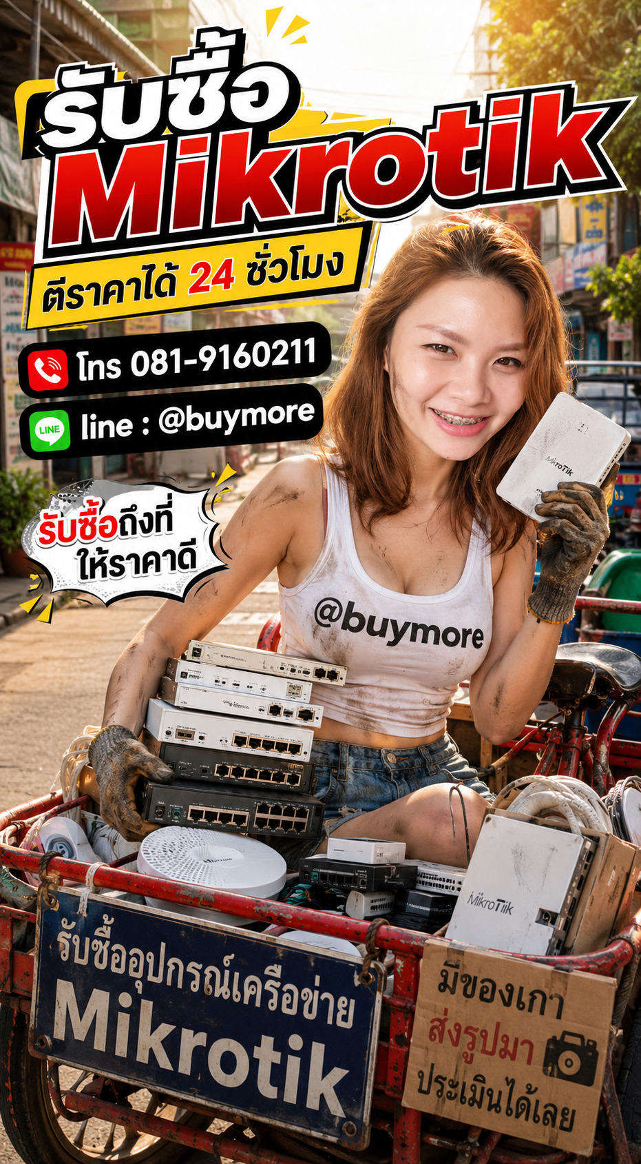 รับซื้อ Mikrotik รับซื้อ Mikrotik มือสอง saleng.net ติดต่อ Line @buymore