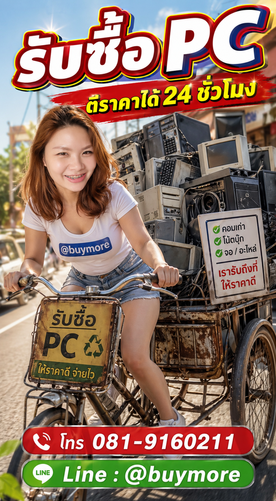 รับซื้อ PC เก่า saleng.net ติดต่อ Line @buymore
