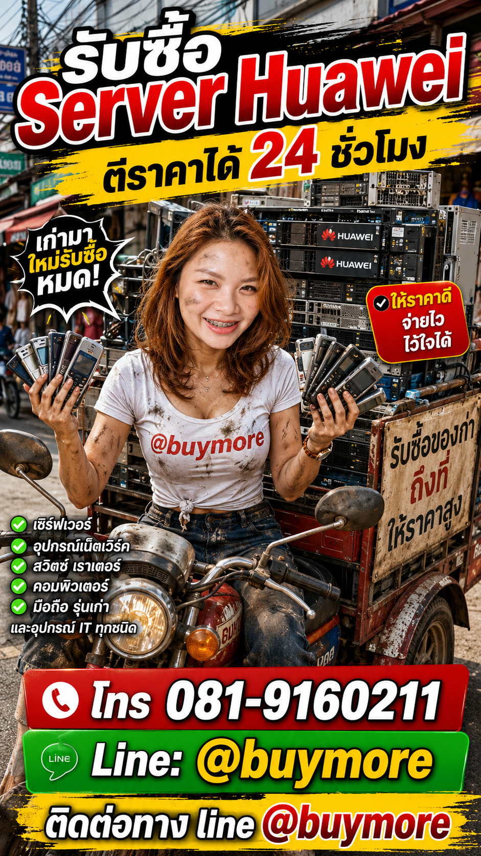 รับซื้อ Server Huawei saleng.net ติดต่อ Line @buymore