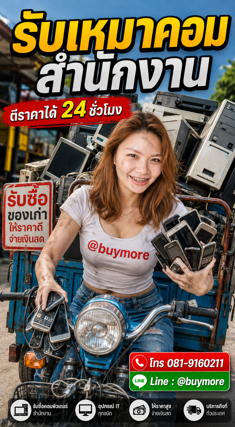 รับเหมาคอมสำนักงาน saleng.net ติดต่อ Line @buymore